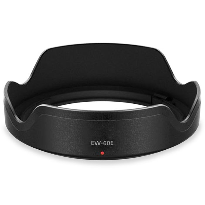 EW-60E Kamera Modlysblænde til Canon EF-M 11-22mm f/4-5.6 IS STM – Plast bajonet blomst / kronblad Modlysblænde fra CELLONIC