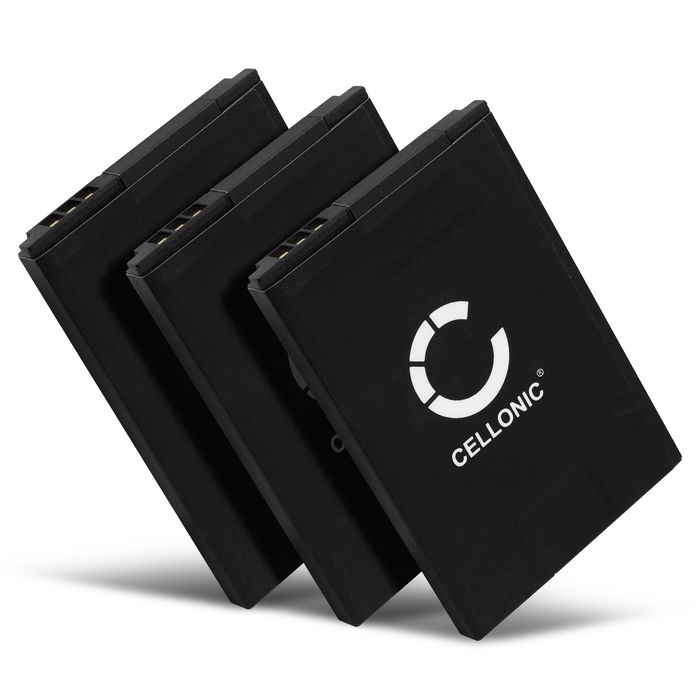 3x CELLONIC genopladelige battereri til Siemens Gigaset SL78H, SL350, SL400, SL400A, SL450, SL750, SL780, SL785 - V30145-K1310-X445 850mAh - udskift dit mobilbatteri