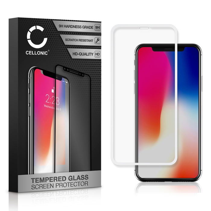 Skærmbeskytter glas til Apple iPhone 11 Pro / iPhone X / iPhone Xs - Tempered Glass (HD kvalitet / 3D Full Cover / 0,33mm / 9H)