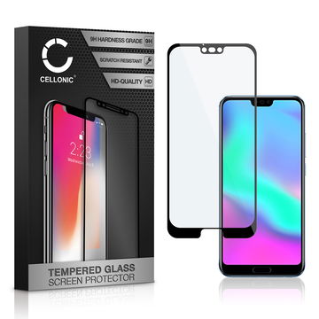 Skærmbeskytter glas til Huawei Honor 10 - Tempered Glass (HD kvalitet / 3D Full Cover / 0,33mm / 9H)