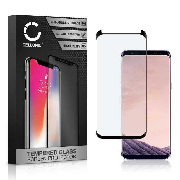 Skærmbeskytter glas til Samsung Galaxy S8 Plus (SM-G955 / SM-G955F) - Tempered Glass (HD kvalitet / 3D Case-friendly / 0,33mm / 9H)
