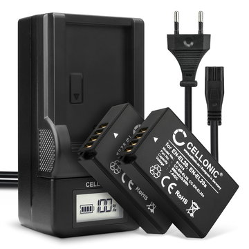 2x kamera batterier EN-EL20 EN-EL20a + oplader MH-27 MH-29 til Nikon 1 AW1 1 J1 J1 J2 J3 1 S1 1 V3 Coolpix A P1000 CoolPix P950 DL24-500 - 800mAh erstatningsbatteri, opladerkabel, batterioplader