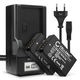2x Batteri 800mAh + Oplader