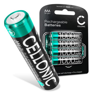 CELLONIC genopladelige battereri til Philips D4601B, M7751B/38, XL4901DS/38, D6352B - 4x1000mAh - udskift dit mobilbatteri