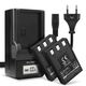 2x Batteri 850mAh + Oplader