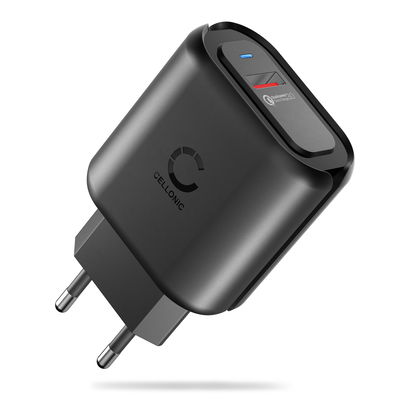 USB Oplader til mobiltelefon tablet højttaler med QC Quick Charge 3.0 24W - 3A USB hurtigoplader Strømstik til socket Opladningsadapter