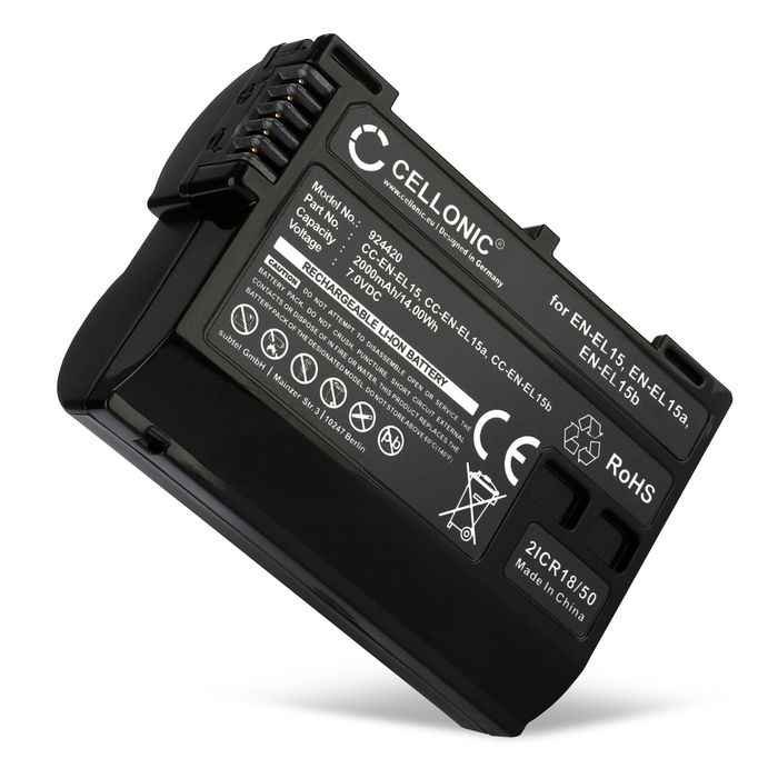 Nikon D850 batteri 2000mAh 7.0V fra CELLONIC