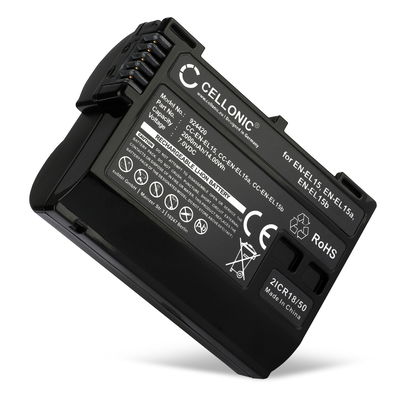 Batteri EN-EL15 til Nikon D850 D750 1 V1 D7500 D7200 D800 D810 D7100 D7000 Z6 II D610 fra CELLONIC