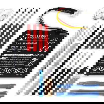 CELLONIC GPS Batteri til TomTom Start 20 / Start 25 + 17pc GPS Tool Kit 1ICP6/34/36 AHA11108001 ALHL03708003 VF3k 700mAh GPS Battery Replacement