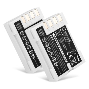 2x Kamera Batteri til Olympus E-520 E-510 E-500 E-5 E-3 E-1 E-330 E-300 E-30 C-8080 C-5060 C-7070 - BLM-1 BLM-5 1600mAh Udskiftsningsbatteri til kamera
