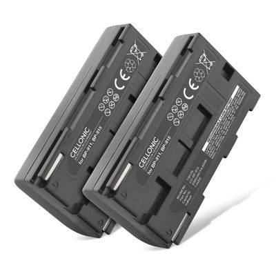 2x CELLONIC® Camera Battery for Canon XF100 G2000 G1000 XF105 XL1s XL1 XL2 XH-A1 Replacement BP-915 BP-945 BP-930 BP-911 BP-941 BP-927 BP-924 BP-914 Battery 2000mAh Backup 