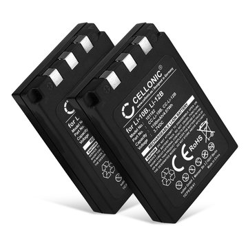 2x Kamera Batteri til Olympus C-770 C-765 Ultra Zoom C-760 C-50 Zoom C-60 C-70 C-5000 C-7000 FE-200 Stylus 300 Mju 400 300 IR-500 Micro 600 X-500 D-590 - LI-10B LI-12B 1100mAh Udskiftsningsbatteri til kamera