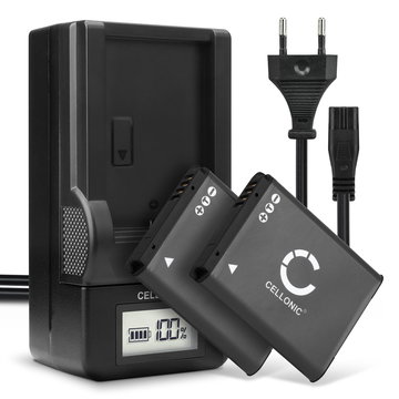 2x Kamera batteri til Samsung MV800 WB30f WB35f WB50f DV150f ST66 ST72 ST77 ST150f PL20 PL100 PL120 ES65 ES80 ES90 - Udskift BP70A AD43-00194A batteri + Oplader ekstra batteri