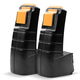 2x Batteri 3300mAh