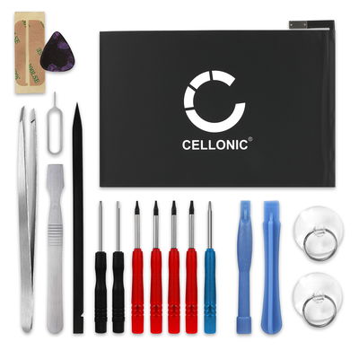 CELLONIC Replacement Tablet Battery for iPad mini 4 (A1538/A1550) + 17-Tool Tablet Repair Kit - A1546 5100mAh