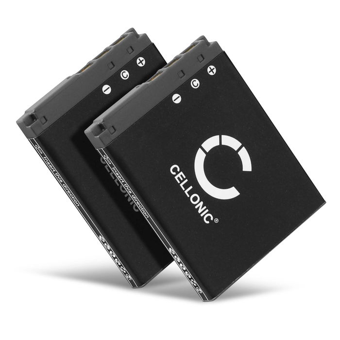 2x Kamera Batteri til Sony CyberShot DSC-G3 DSC-T2 DSC-T200 DSC-T300 DSC-T500 DSC-T70 DSC-T700 DSC-T75 DSC-T77 DSC-T90 DSC-T900 DSC-TX1 - NP-BD1 NP-FD1 600mAh Udskiftsningsbatteri til kamera
