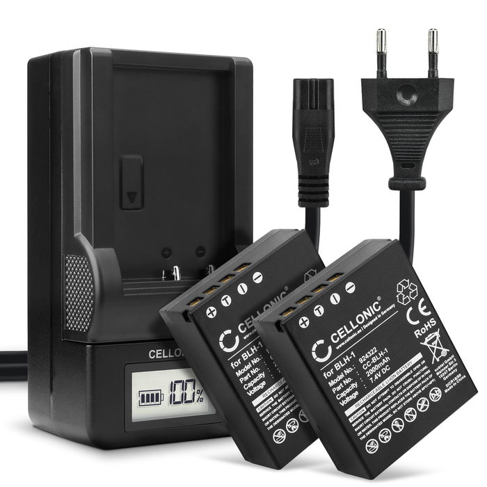 2x Olympus OM-D E-M1 Mark II Batteri