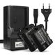 2x Batteri 2000mAh + Oplader