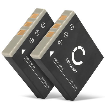 2x Kamera Batteri til Samsung DigiMax i5 i50 MP3 i6 PMP i70 i70S DigiMax L50 L60 L70 L700 L700s L73 L80 NV7 OPS NV3 NV5 - SLB-0737 SLB-0837 700mAh Udskiftsningsbatteri til kamera