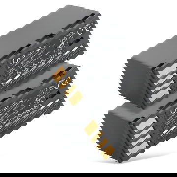 2x BN-VF808 BN-VF815 BN-VF823 Battery for JVC GY-HM100 GS-TD1 GZ-MG120 -MG130 -MG275 -MG330 -MG340 -MG465 -MG530 GZ-HD7 GZ-MS95 2250mAh Camera Battery Replacement