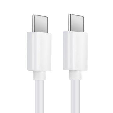 USB C Type C Telefonopladerkabel til Nokia 8.3, 8.1 / 7.2, 7.1, 7+ / 6.2, 6.1 1m Hurtig opladning 3A (PD 60W) Smartphone datakabel PVC hvid