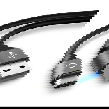 USB Kabel til JBL Charge 4 Flip 5 Link Portable LIVE 300TWS Pulse 4 TUNE Clip 4 - Opladningskabel 2m 3A PVC Datakabel grå