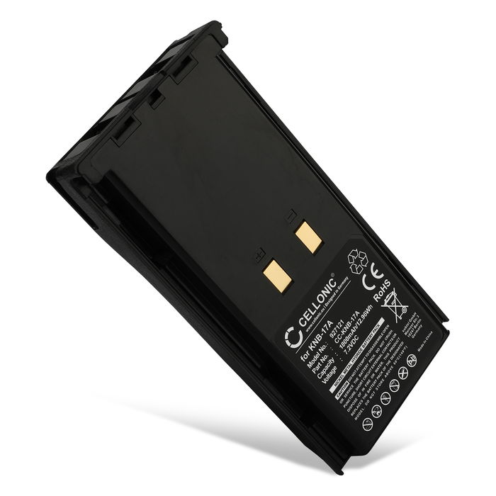 Battery til Kenwood TK-290 FuG 11b, TK-380, TK-190, TK-180, KNB-16A, KNB-17A, KNB-21N 1800mAh NiMH 7.2V fra CELLONIC