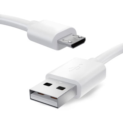 Micro USB-kabel til Xiaomi Mi 11 Ultra Huawei Mate 20 Pro Sony Xperia 1 IV Garmin Edge 830 Hurtig dataoverførsel 1m opladnings-/opladerkabel - hvid