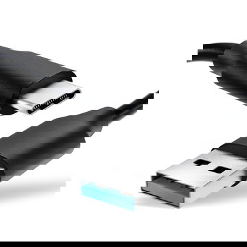 USB C Type C Telefonopladerkabel til Wiko View 5, 5 Pro, 3 Pro 1,0m Hurtig opladning 3A Smartphone datakabel PVC Sort