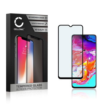Skærmbeskytter glas til Samsung Galaxy A70 (SM-A705) - Tempered Glass (HD kvalitet / 3D Case-friendly / 0,33mm / 9H)
