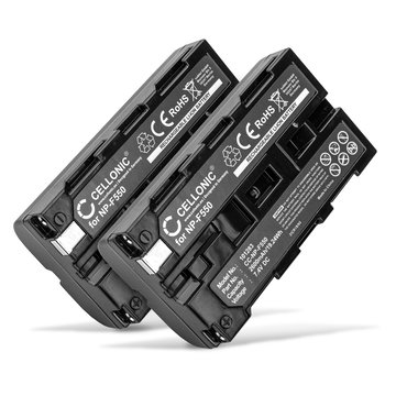 2x NP-F750 batterier til Sony HDR-FX7 HDR-FX1 HDR-FX1000 DSR-PD150 GV-HD700 DSR-PD170 GV-HD700E DSR-250 GV-D200 Camcorder 2600mAh NP-F330 NP-F550 Batteri