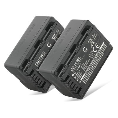 2x Batteri til Panasonic HC-VX870, HDC-SD40, HC-V700, HC-V500, HC-V100, HC-V250, HC-V210 1500mAh fra CELLONIC