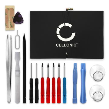 CELLONIC Replacement Tablet Battery for Apple iPad Pro 9,7" (A1673 / A1674 / A1675) + 17-Tool Tablet Repair Kit - A1664 7300mAh