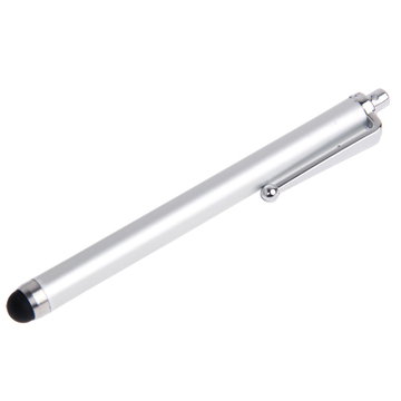 Touchscreen styluspen til iPad, iPhone, Samsung, Kindle – Præcisionskapacitiv stylus touchpen til tablets, smartphones og laptops – Sølv