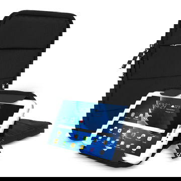 CELLONIC 8-tommer Tablet Cover Universal Nylon sort - Tablet Beskyttelsescover med stødabsorberende polstring, vandafvisende | Slim Sleeve Cover taske