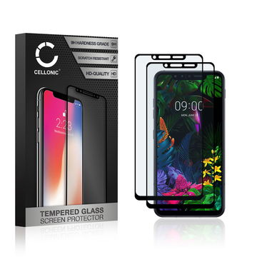 2x Skærmbeskytter glas til LG G8s ThinQ - Tempered Glass (HD kvalitet / 3D Case-friendly / 0,33mm / 9H)
