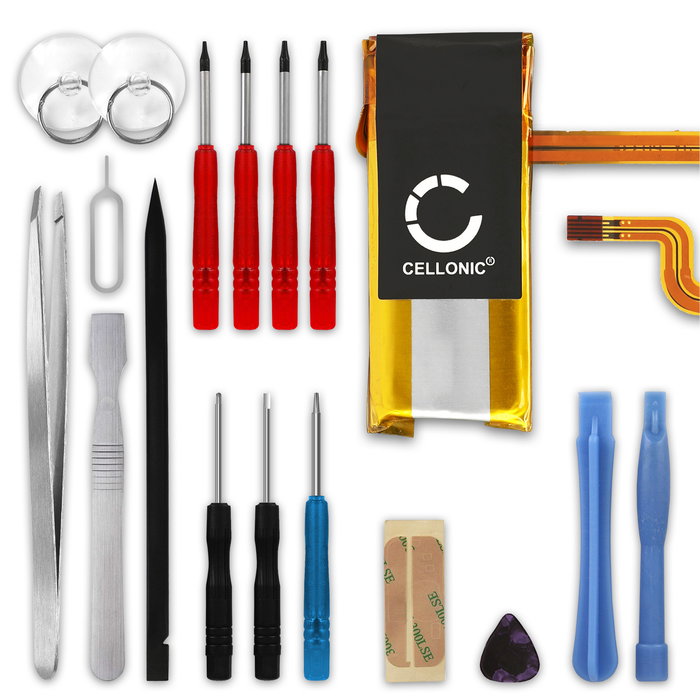 Apple iPod 5.5 Gen. (Video) - A1136 - 30Gb batteri 450mAh 3.6V - 3.7V + Værktøj Set fra CELLONIC