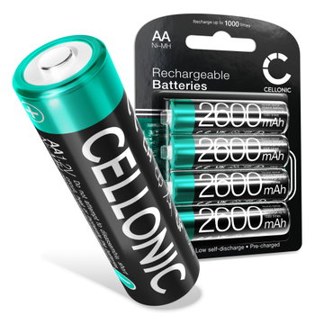 Batteri til NUK Video-Babyphone Eco Control Video, Babyphone 530D Eco Control, Babyphone Eco Control DECT 267 - (4x2600mAh) udskiftsningsbatteri