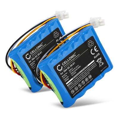 2x Battery til Gardena Sileno R100Li, R100LiC, Life, Husqvarna Automower 315, 315X, (Husqvarna 589586201) 3400mAh 18.5V Li Ion fra CELLONIC