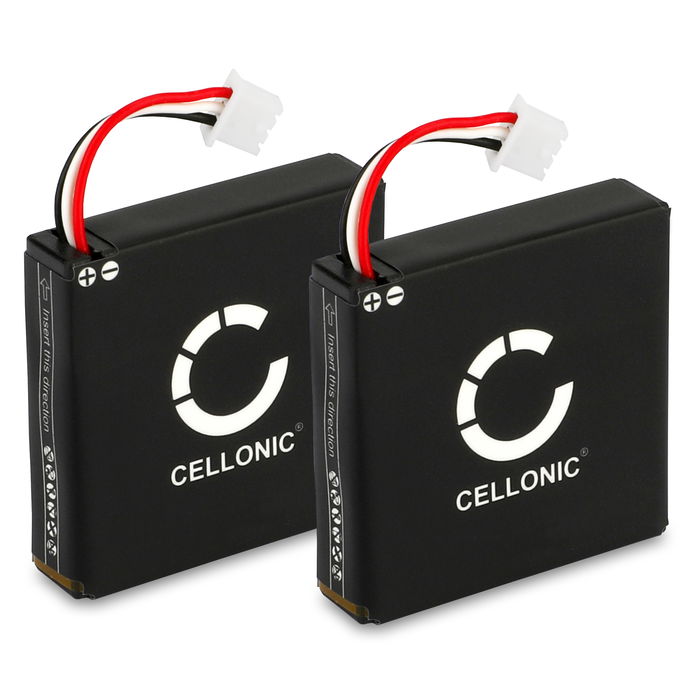 2x CELLONIC Headset batteri til 533-000067,AHB472625PST, L/N: 1109, L/N: 1110 Nyt batteri til udskiftning 230mAh