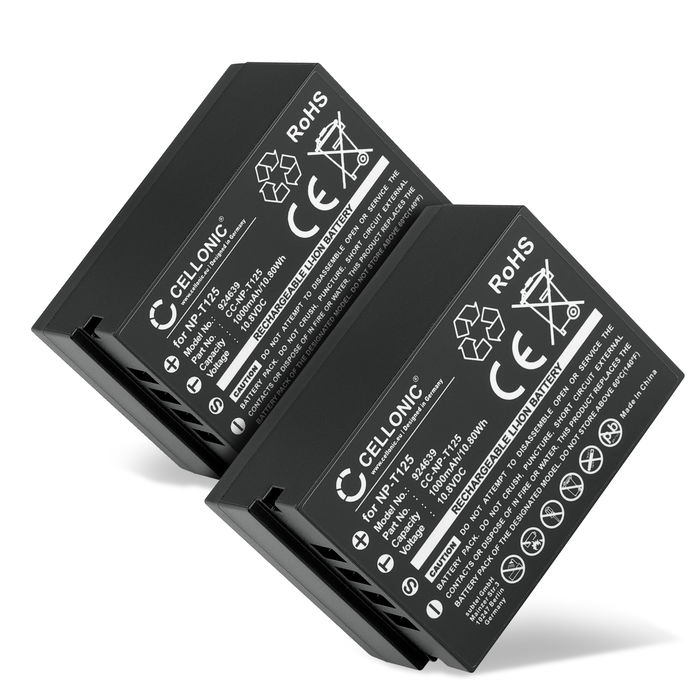 2x FujiFilm GFX Medium Format Batteri