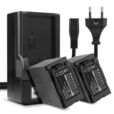 2x Batteri VW-VBD58 VW-VBD29 + Oplader til Panasonic HC-X1 HC-X1000 HC-MDH3 fra CELLONIC