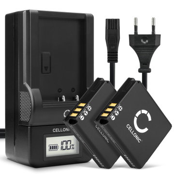 2x Kamera batteri til Kodak PIXPRO SP360, SP360 4K, SP1, SP1 HD, Orbit360 4K, PlaySport Zx5, LB-080 - Udskift LB-080 batteri + Oplader ekstra batteri