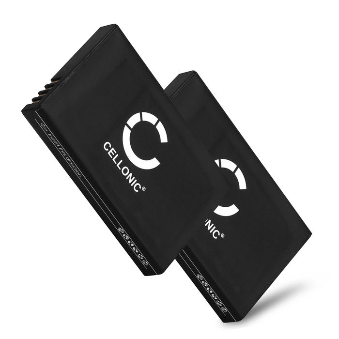 2x CELLONIC genopladelige battereri til Polycom KIRK 5020, KIRK 5040, Spectralink 7520, 7540, 7622, 7202, 7502, KIRK 5020 - 84743424, ICP73048 950mAh - udskift dit mobilbatteri