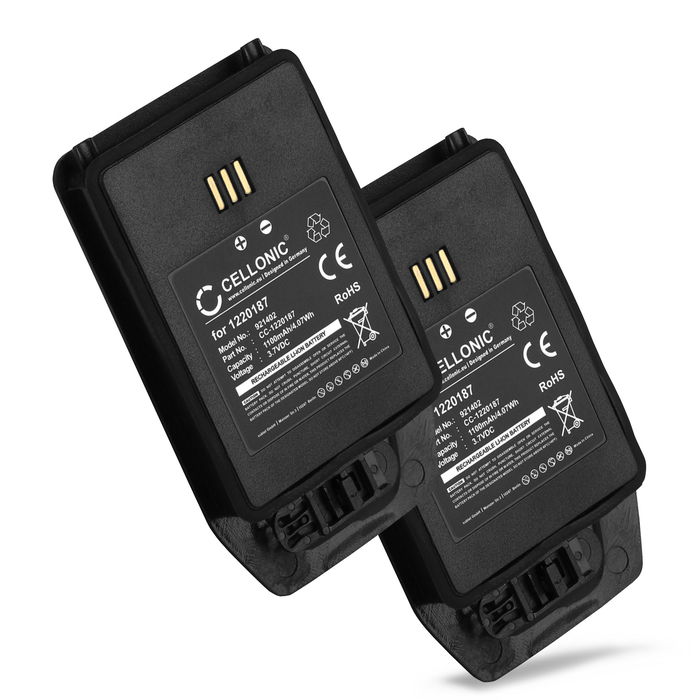 2x CELLONIC genopladelige battereri til Ascom D81, Avaya DECT 3749, Aastra DT413 - 1220187 1100mAh - udskift dit mobilbatteri