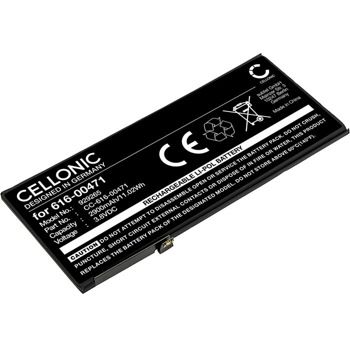 Battery til Apple iPhone Xr, 616-00471 2900mAh 3.8V fra CELLONIC