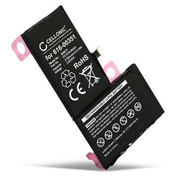 Battery til Apple iPhone X, 616-00351 (2700mAh, 3.82V) fra CELLONIC