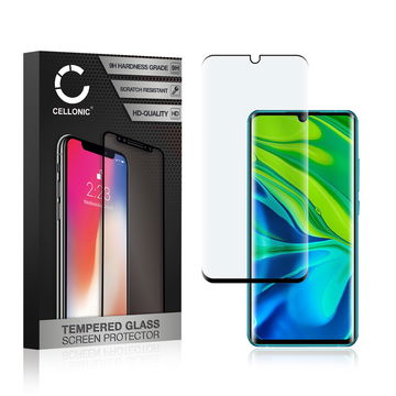 Skærmbeskytter glas til Xiaomi Mi Note 10 / Mi Note 10 Pro - Tempered Glass (HD kvalitet / 3D Full Cover / 0,33mm / 9H)