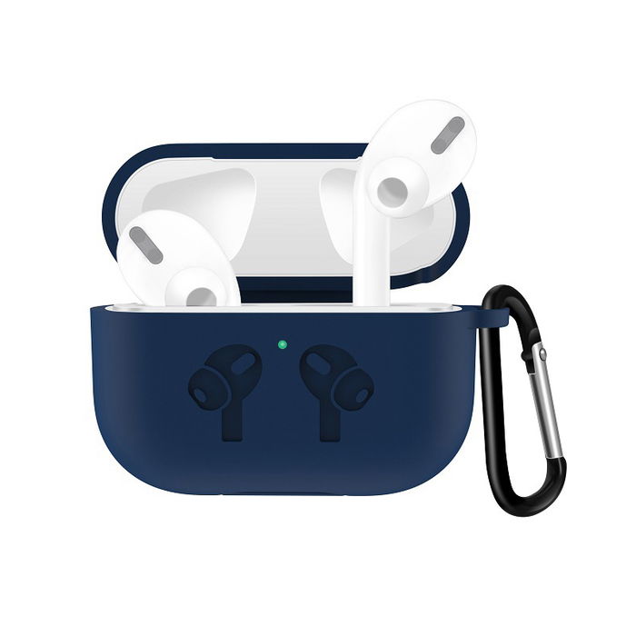 Silikone etui Blå til Apple AirPods Pro, AirPod Pro beskyttelsesetui - Opladningsetui Etui Airpod Case: Blå, mat, pastelfarvet etui - AirPod taske Opladningsetui Cover Etui Airpodscase