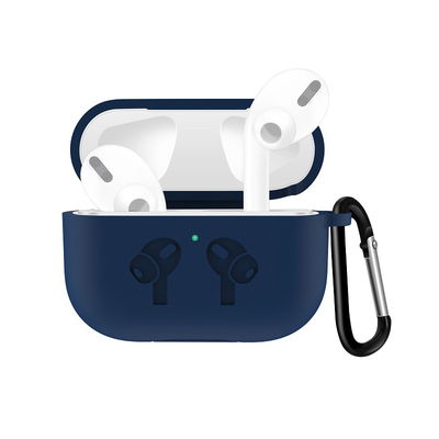Silikone etui Blå til Apple AirPods Pro, AirPod Pro beskyttelsesetui - Opladningsetui Etui Airpod Case: Blå, mat, pastelfarvet etui - AirPod taske Opladningsetui Cover Etui Airpodscase